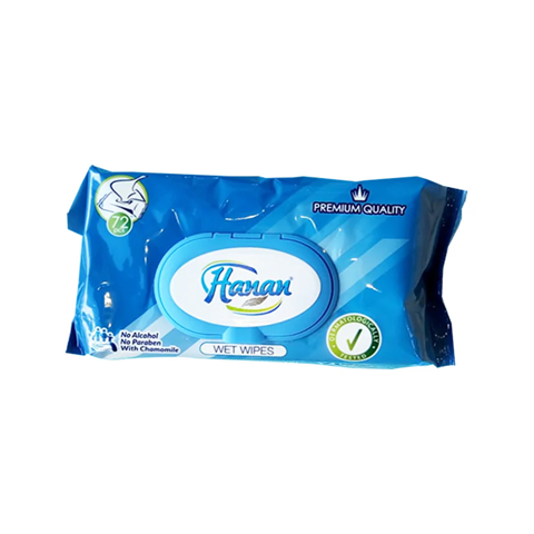 Hanan wipes blue